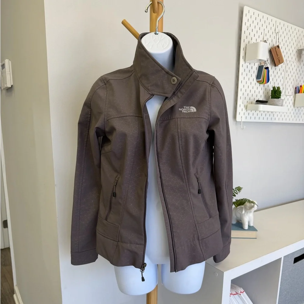 The North Face Soft Shell Jacket, gray/mauve Small